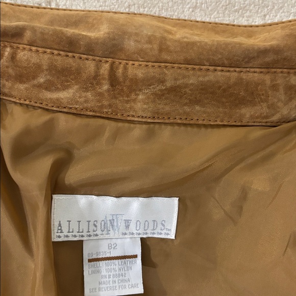 Allison Woods Suede Vintage 90s Button Down Western Jacket Size XL NWOT - Picture 11 of 15